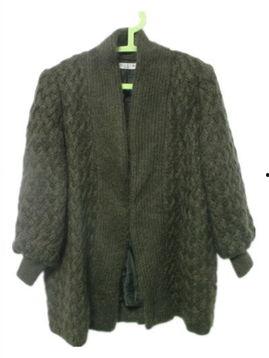 网红套装军绿色毛衣,网红套装引领时尚风潮